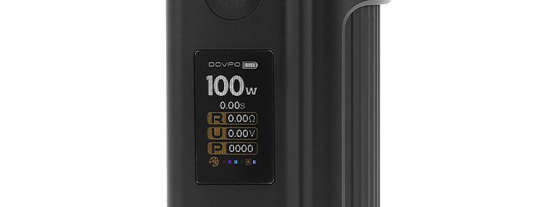 The screen of Dovpo's Flipside Solo Squonk mod