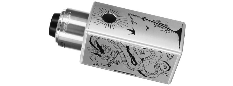 La box Hammer Of God 400 Shinobi avec le dripper Asgard XL RDA par Vaperz Cloud