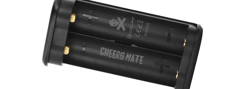 The battery compartment of Dovpo x Vaping Bogan's Odin V2 DNA250C mod