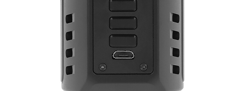 The micro-USB port of Dovpo x Vaping Bogan's Odin V2 DNA250C mod