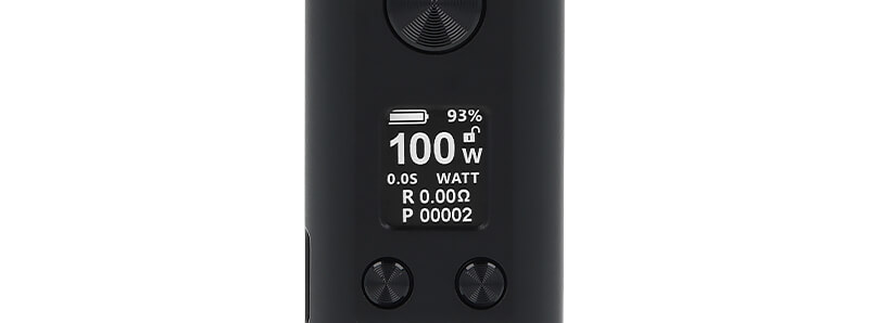 The screen of Mechvape's Paramour V2 SBS mod