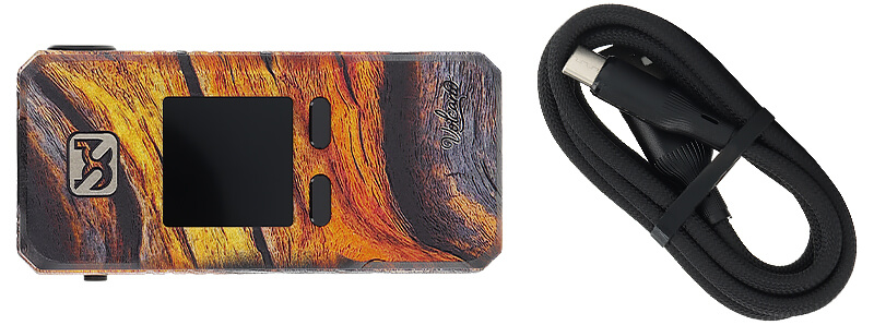 Le contenu de la boîte de la box Rayden 220 Volcano Rare Edition par BD Vape