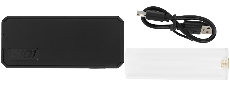 Box contents of San Indonesia X Gerobak Vapor's S101 mod