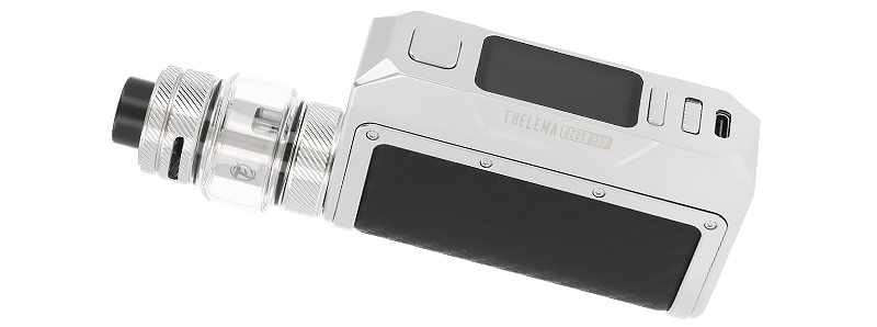 La box Thelema Q200 Pro par Lost Vape avec le clearomiseur GoTank Sub-Ohm de Fumytech