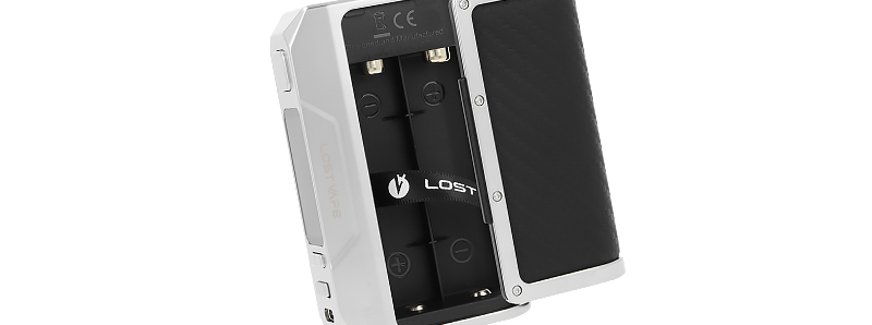 Le logement double accu de la box Thelema Q200 Pro par Lost Vape