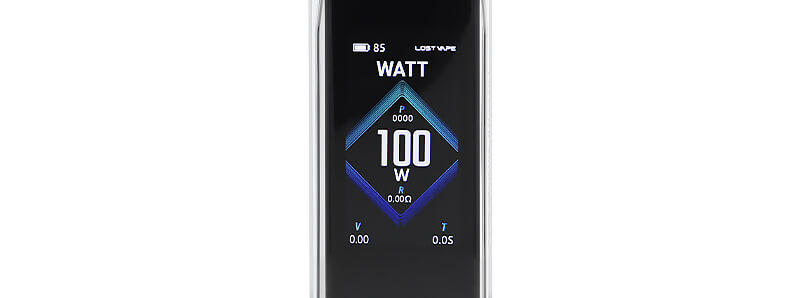L'écran de la box Thelema Solo 100 Pro par Lost Vape