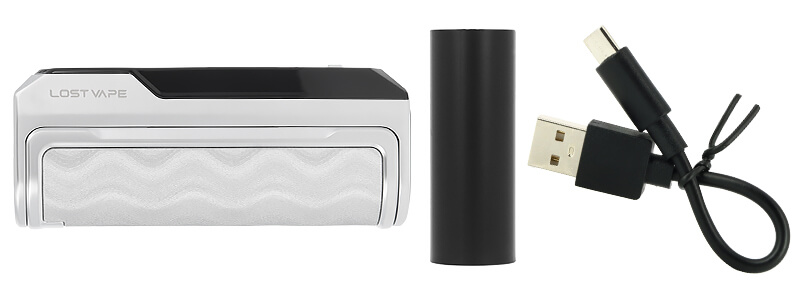 Le contenu de la boîte de la box Thelema Solo 100 Pro par Lost Vape