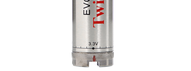 La molette de réglage de la tension sur batterie Ego Twist II Evod : de 3.3 à 4.8V