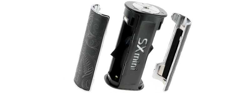 The dual-18650 battery compartment of the G Class V2 mod by SXmini