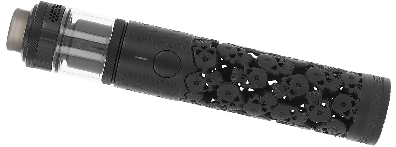 The Blaster Skull Edition mod with ThunderCloud X Mike Vapes' Blaze Solo 2 RTA atomizer