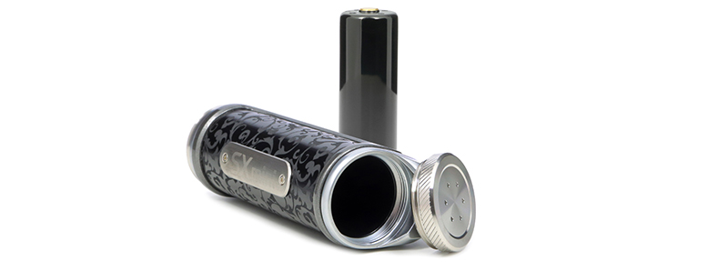 The single-18650/20700/21700 battery compartment of the SL Class V2 mod by SXmini