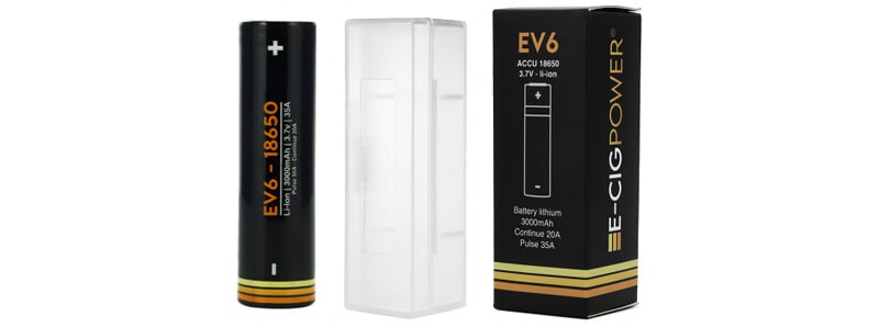 Quatre accumulateurs EV6 18650 sont inclus avec votre pack chargeur C4 LED !
