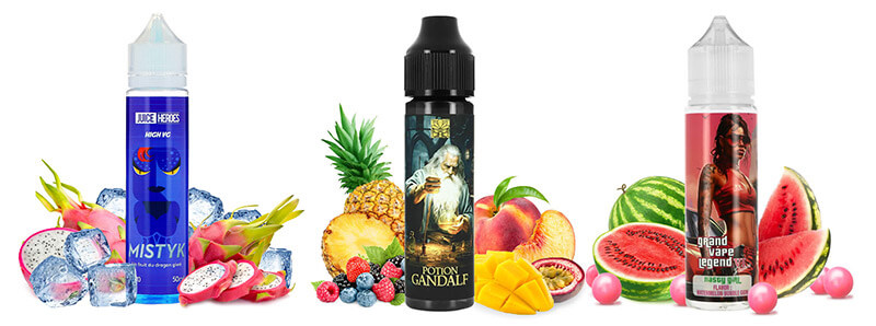 The 3 e-liquids of the March 2024 pack by A&L