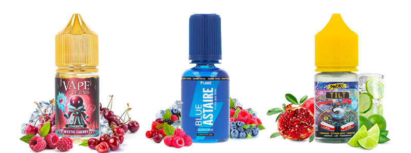 Les trois concentrés du Pack arômes DIY du mois de décembre 2025