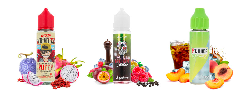 The 3 e-liquids of the A&L's August 2025 Pack