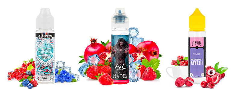 Les 3 e-liquides du pack du mois de juillet 2025 par A&L