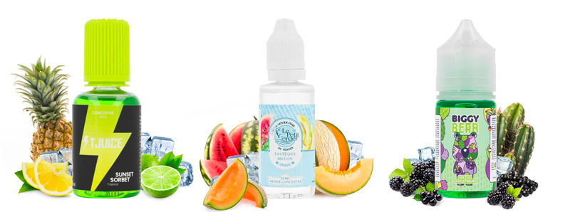 The three concentrates of DIY concentrates pack of June 2025