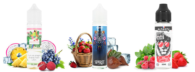 Les 3 e-liquides du pack du mois de mars 2025 par A&L