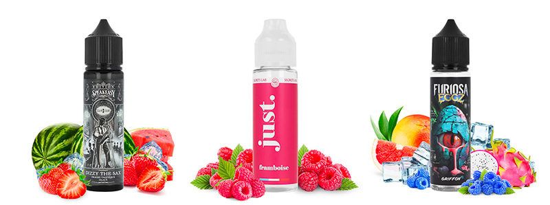 Les 3 e-liquides du pack du mois de Mai 2025 par A&L