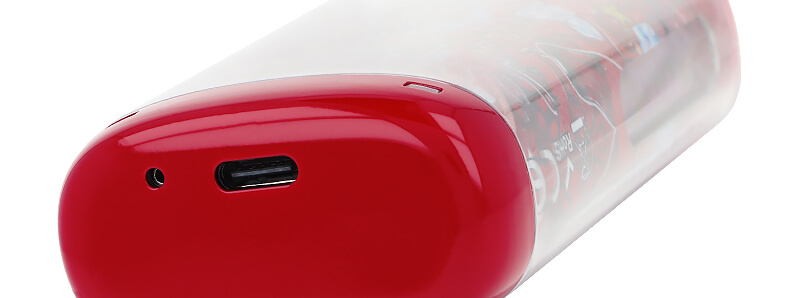 The USB-C port of Tornadoliq's Crazy Puff Cola Cherry puff