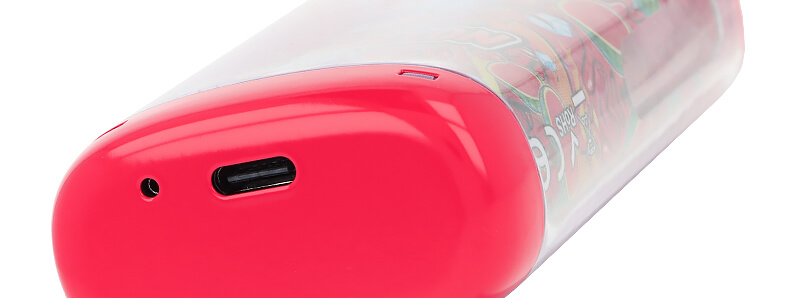 The USB-C port of Tornadoliq's Crazy Puff Watermelon Ice puff
