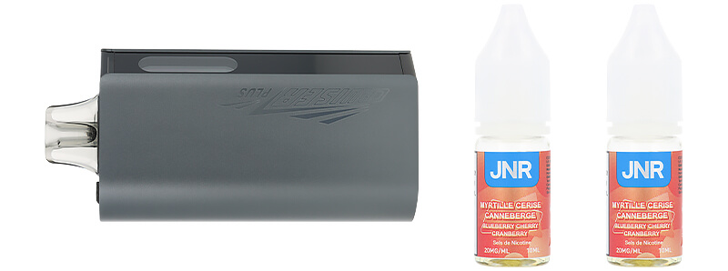 Le contenu de la boîte de la puff Cruiser Plus 37K Blueberry Cherry Cranberry par JNR