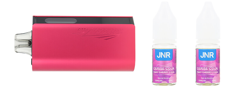 Le contenu de la boîte de la puff Cruiser Plus 37K Fizzy Cherry Cola par JNR