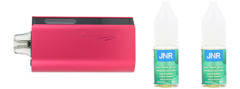 Le contenu de la boîte de la puff Kiwi Passion Fruit Guava 37K Cruiser Plus par JNR