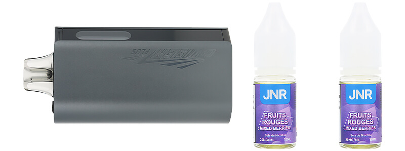 Le contenu de la boîte de la puff Mixed Berries 37K Cruiser Plus par JNR