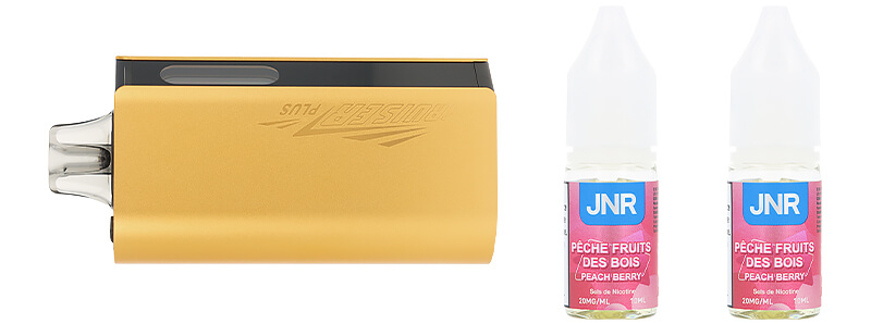 Le contenu de la boîte de la puff Peach Berry 37K Cruiser Plus par JNR