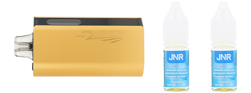 Le contenu de la boîte de la puff Summer Holiday 37K Cruiser Plus par JNR