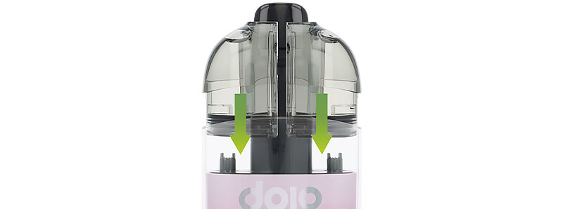 Le système des cartouches de la puff Dojo Blast 40K Pêche Glacée par Vaporesso