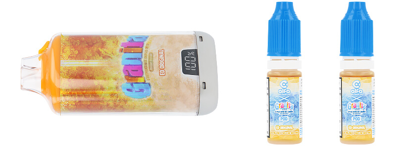 Le contenu de la boîte de la puff Granita 30K ED Original de chez Alfaliquid