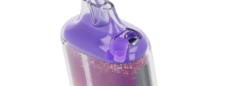 Le système de remplissage de la puff Granita 30K Mûre Cassis de Alfaliquid