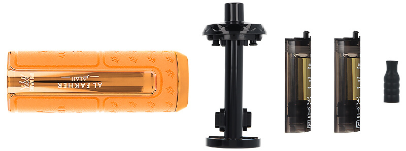 Le contenu de la boîte de la puff Hyper Max Prime Cool Mango 50K Crown Bar Al Fakher