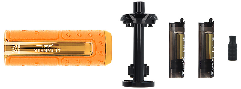 Le contenu de la boîte de la puff Hyper Max Prime Mango Pineapple 50K Crown Bar Al Fakher