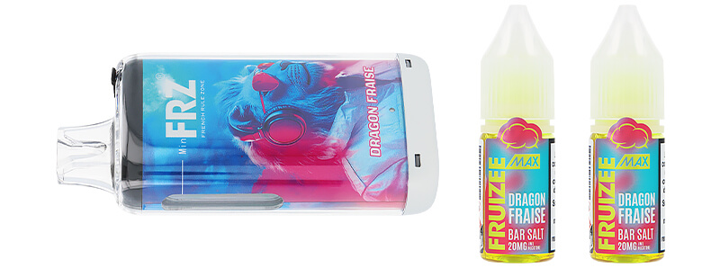Le contenu de la boîte de la puff Primal FRZ 30K Fruizee par Eliquid France