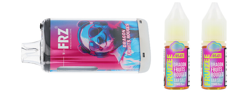 Le contenu de la boîte de la puff Primal FRZ 30K Fruizee par la marque Eliquid France