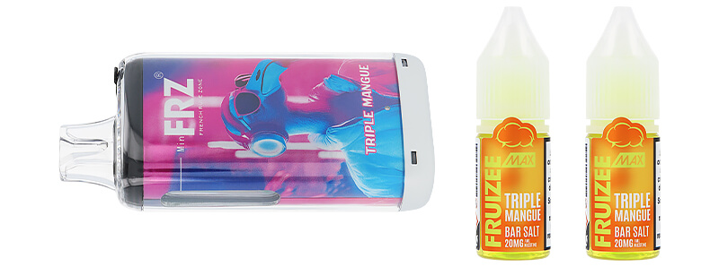 Le contenu de la boîte de la puff Primal FRZ 30K Fruizee par la marque Eliquid France