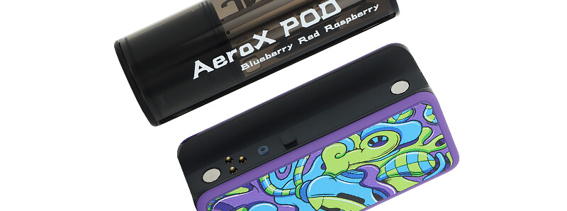 The magnetic connection of JNR's AeroX Blueberry Red Raspberry puff
