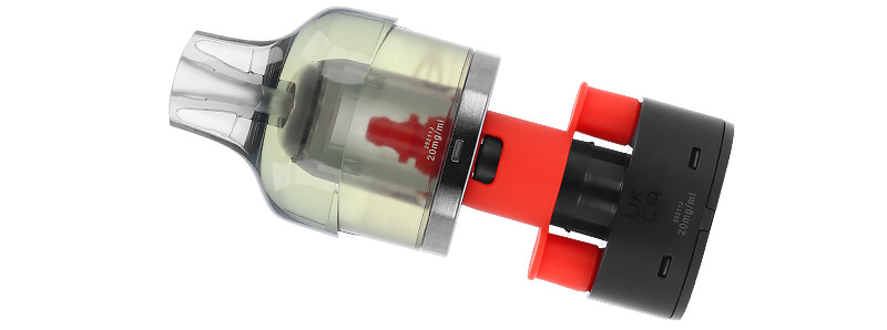 The spare cartridge of Vaporesso's Cerise Dojo Blast rechargeable puff