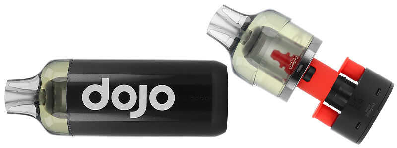Box contents of Vaporesso's Cola Glacé Dojo Blast rechargeable puff
