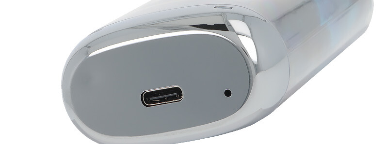 The USB-C port of JNR's Falcon-X Plus refillable puff