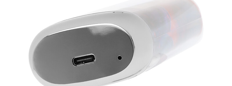 The USB-C port of JNR's Falcon-X Plus Strawberry Watermelon Ice rechargeable puff