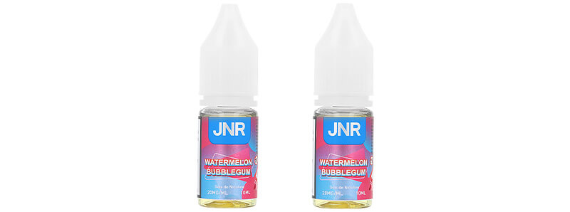 The two Watermelon Bubblegum e-liquids by JNR