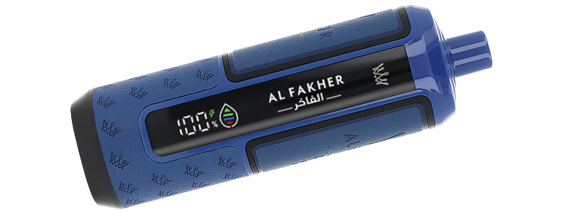 The screen of Al Fakher's Crown Bar Hyper Max Blueberry Raspberry 30K rechargeable puff