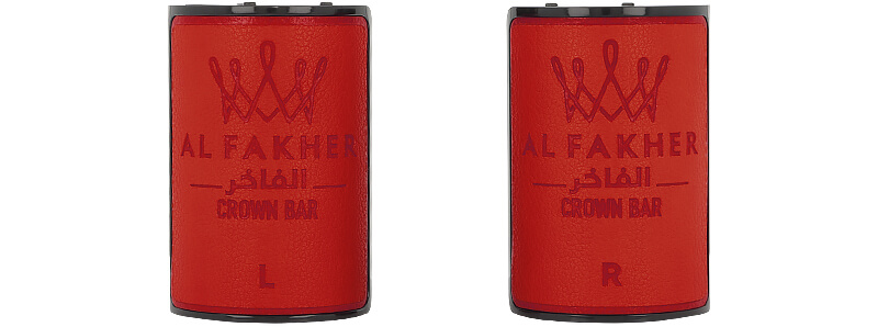 The pods of Al Fakher's Crown Bar Hyper Max Hubba 30K rechargeable puff