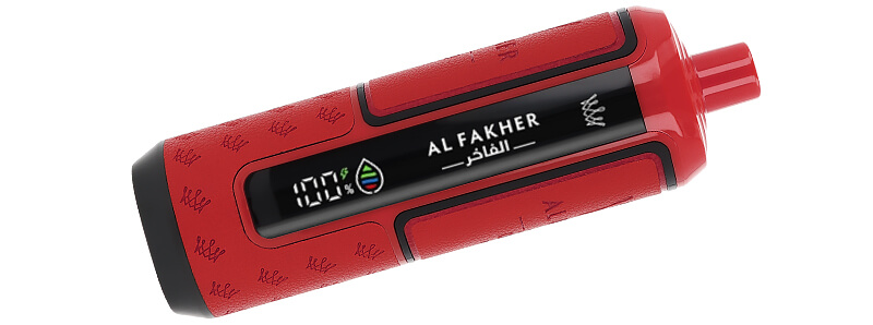 The screen of Al Fakher's Crown Bar Hyper Max Hubba 30K rechargeable puff