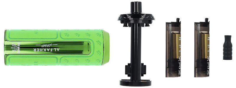 Le contenu de la boîte de la puff Hyper Max Prime Mint 50K Crown Bar Al Fakher