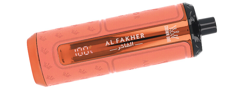 L'écran de la puff Hyper Max Prime Peach Ice 50K Crown Bar de Al Fakher